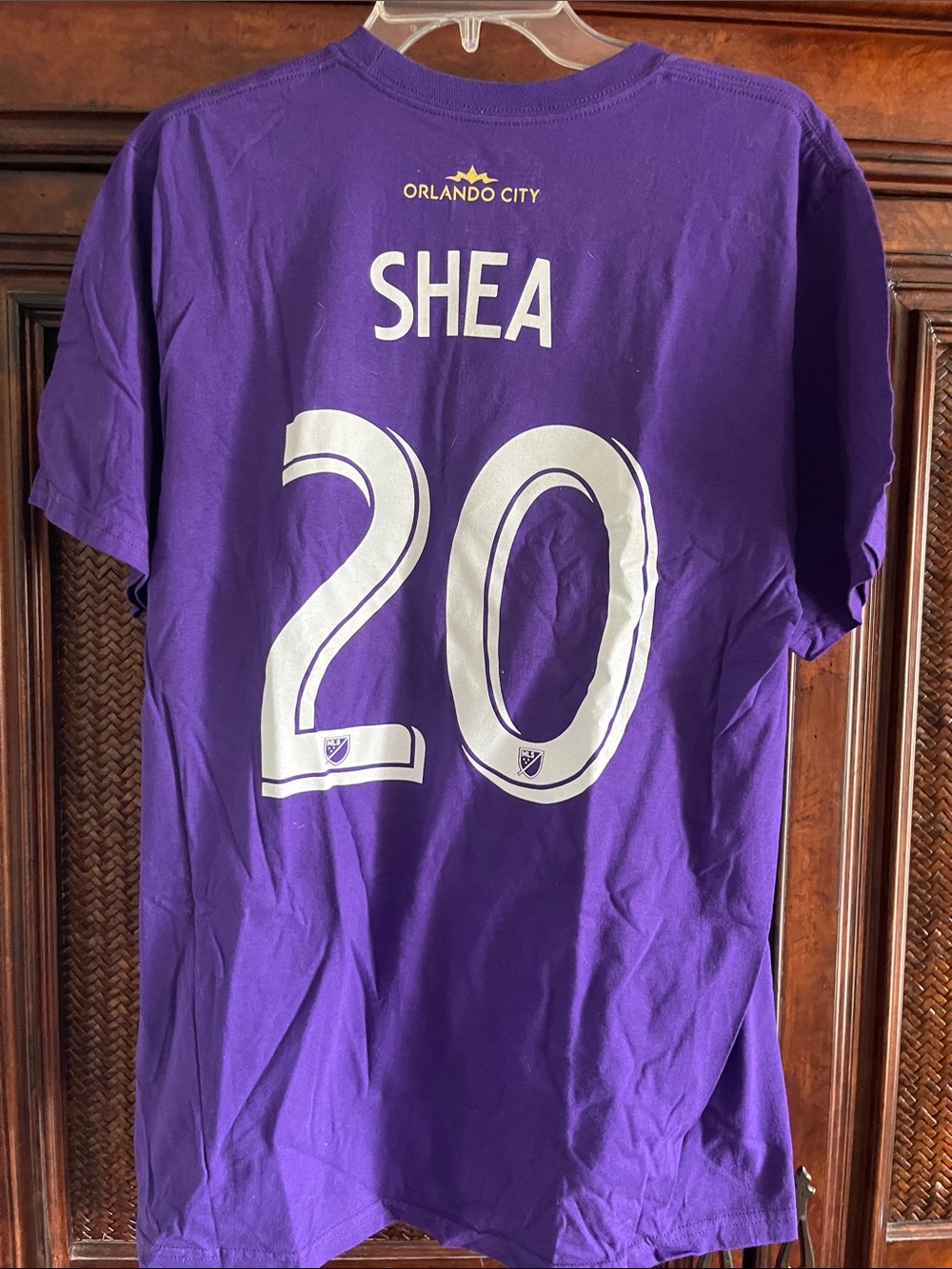 adidas Orlando City Shea #20 Purple and White Jersey Tee